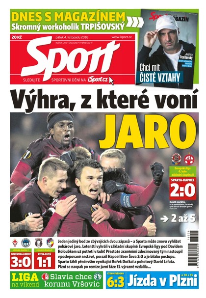 E-magazín Sport - 4.11.2016 - CZECH NEWS CENTER a. s.