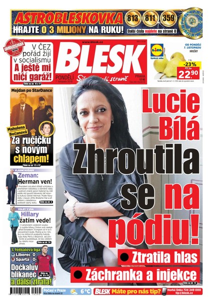 E-magazín Blesk - 7.11.2016 - CZECH NEWS CENTER a. s.