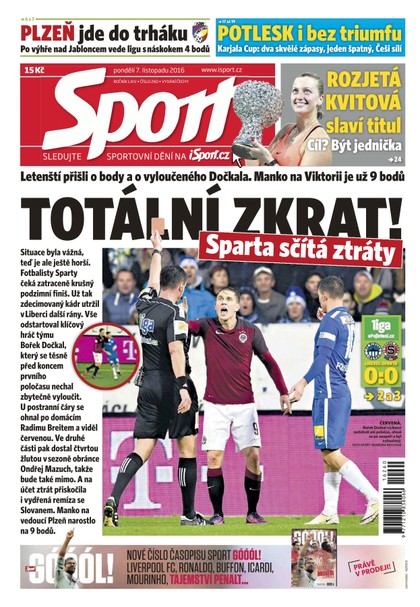 E-magazín Sport - 7.11.2016 - CZECH NEWS CENTER a. s.
