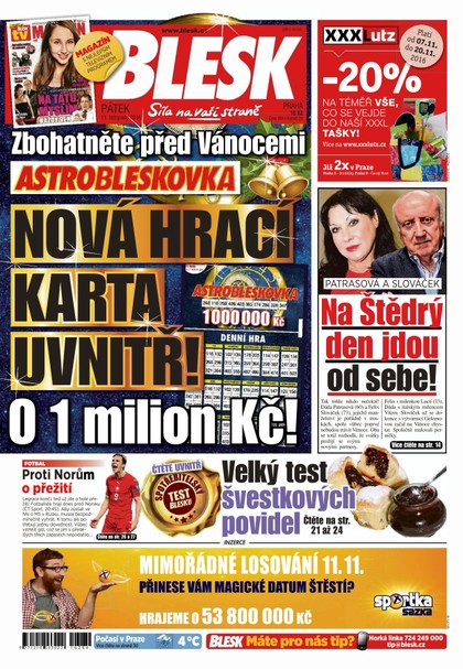 E-magazín Blesk - 11.11.2016 - CZECH NEWS CENTER a. s.