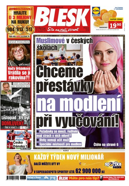 E-magazín Blesk - 16.11.2016 - CZECH NEWS CENTER a. s.