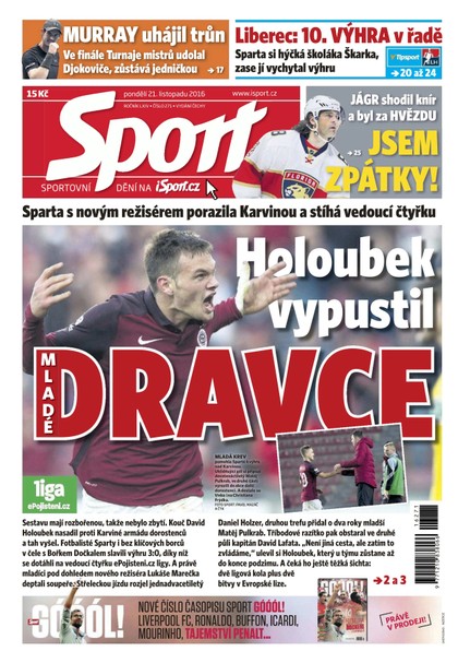 E-magazín Sport - 21.11.2016 - CZECH NEWS CENTER a. s.