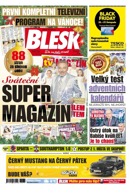 E-magazín Blesk - 25.11.2016 - CZECH NEWS CENTER a. s.
