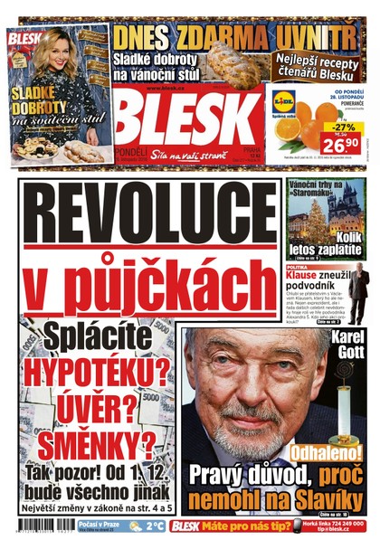 E-magazín Blesk - 28.11.2016 - CZECH NEWS CENTER a. s.