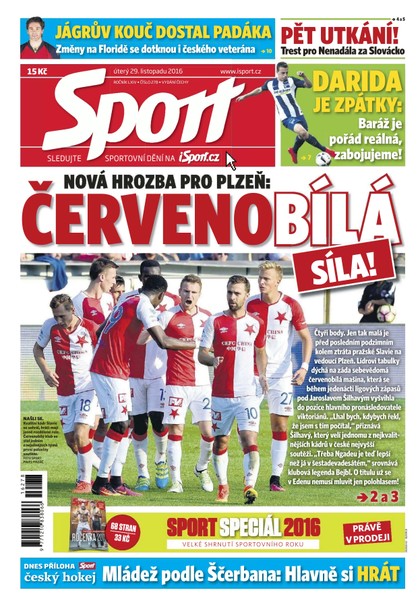 E-magazín Sport - 29.11.2016 - CZECH NEWS CENTER a. s.