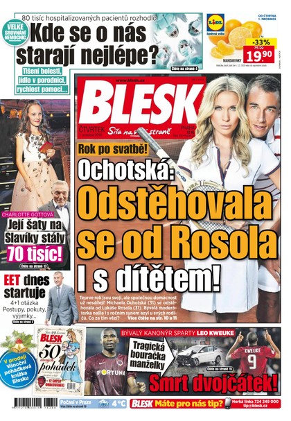 E-magazín Blesk - 1.12.2016 - CZECH NEWS CENTER a. s.