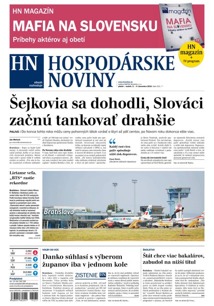E-magazín Hospodárske noviny 02.12.2016 - MAFRA Slovakia, a.s.