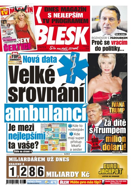 E-magazín Blesk - 2.12.2016 - CZECH NEWS CENTER a. s.