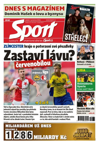 E-magazín Sport - 2.12.2016 - CZECH NEWS CENTER a. s.