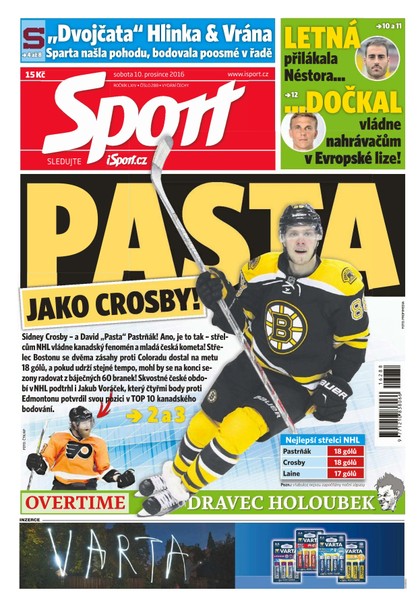 E-magazín Sport - 10.12.2016 - CZECH NEWS CENTER a. s.