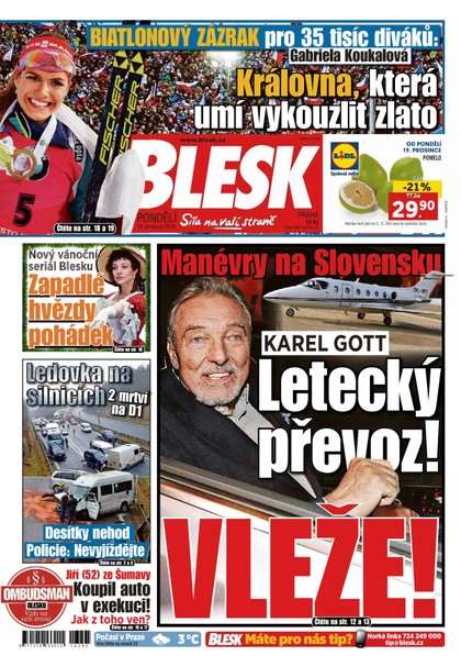 E-magazín Blesk - 19.12.2016 - CZECH NEWS CENTER a. s.
