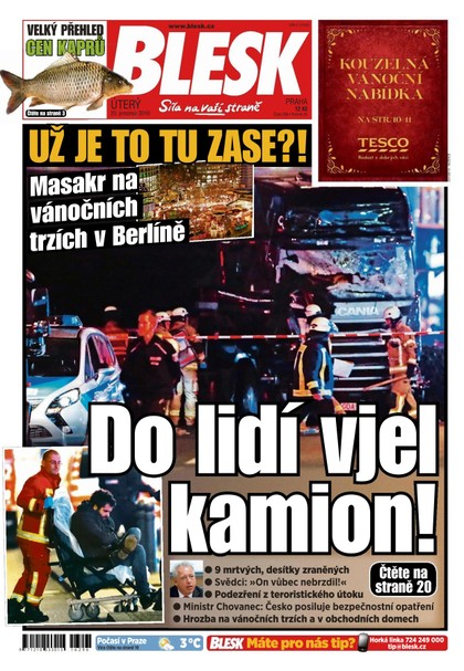 E-magazín Blesk - 20.12.2016 - CZECH NEWS CENTER a. s.