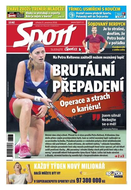 E-magazín Sport - 21.12.2016 - CZECH NEWS CENTER a. s.