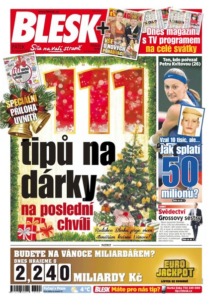 E-magazín Blesk - 23.12.2016 - CZECH NEWS CENTER a. s.