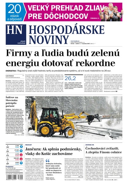 E-magazín Hospodárske noviny 05.01.2017 - MAFRA Slovakia, a.s.