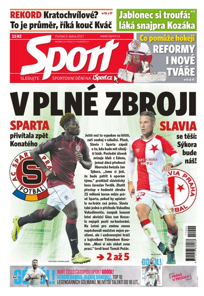 E-magazín Sport - 5.1.2017 - CZECH NEWS CENTER a. s.