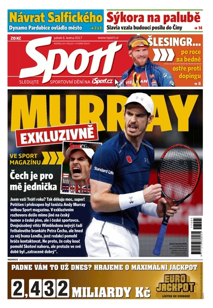 E-magazín Sport - 6.1.2017 - CZECH NEWS CENTER a. s.