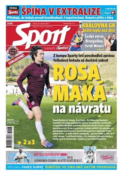 E-magazín Sport - 10.1.2017 - CZECH NEWS CENTER a. s.
