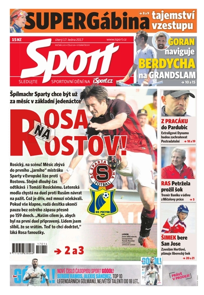 E-magazín Sport - 17.1.2017 - CZECH NEWS CENTER a. s.
