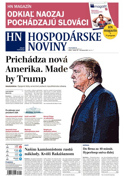 E-magazín Hospodárske noviny 20.01.2017 - MAFRA Slovakia, a.s.