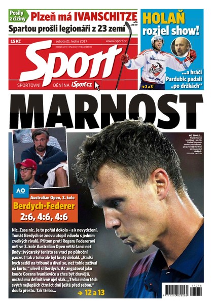 E-magazín Sport - 21.1.2017 - CZECH NEWS CENTER a. s.