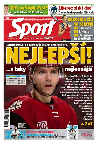 E-magazín Sport - 24.1.2017 - CZECH NEWS CENTER a. s.