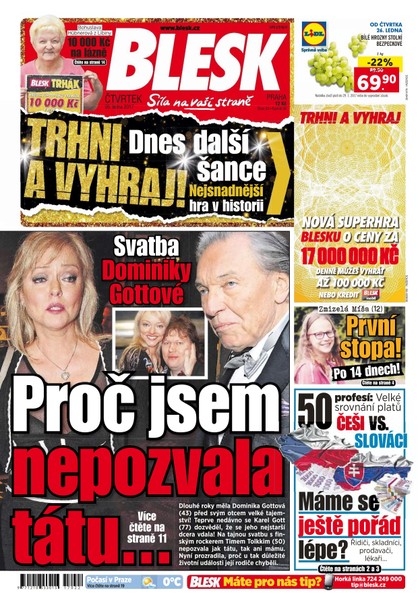 E-magazín Blesk - 26.1.2017 - CZECH NEWS CENTER a. s.