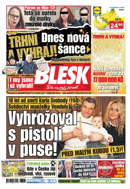 E-magazín Blesk - 30.1.2017 - CZECH NEWS CENTER a. s.