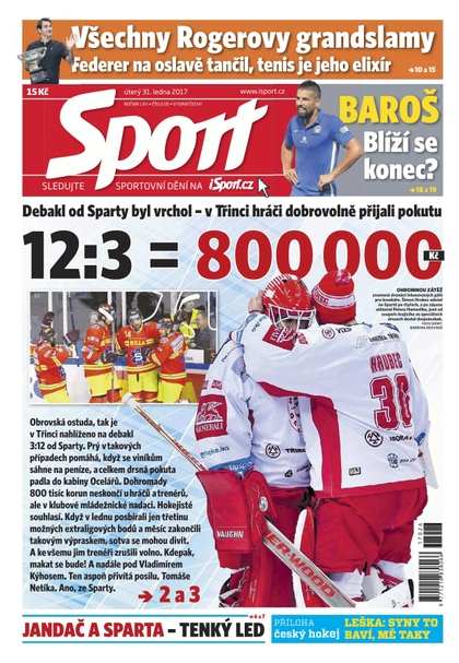 E-magazín Sport - 31.1.2017 - CZECH NEWS CENTER a. s.