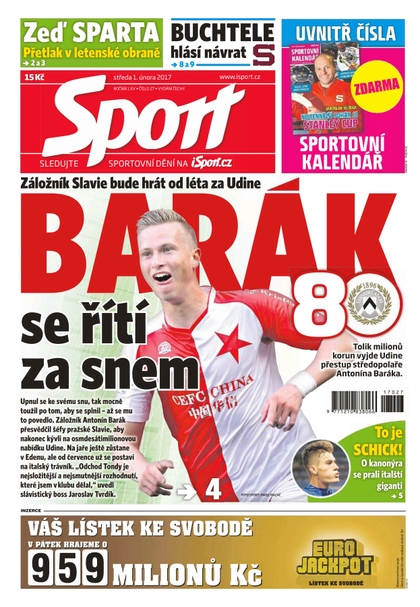 E-magazín Sport - 1.2.2017 - CZECH NEWS CENTER a. s.