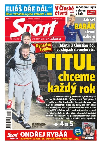 E-magazín Sport - 2.2.2017 - CZECH NEWS CENTER a. s.