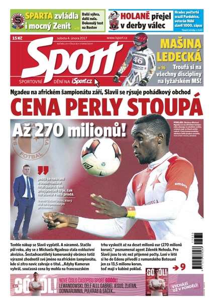 E-magazín Sport - 4.2.2017 - CZECH NEWS CENTER a. s.