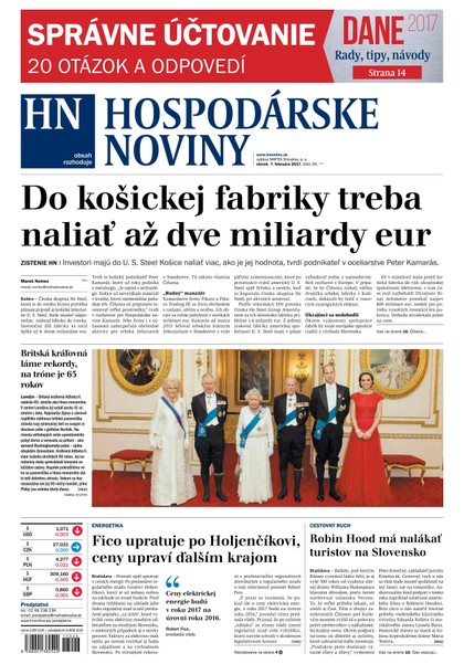 E-magazín Hospodárske noviny 7.2.2017 - MAFRA Slovakia, a.s.
