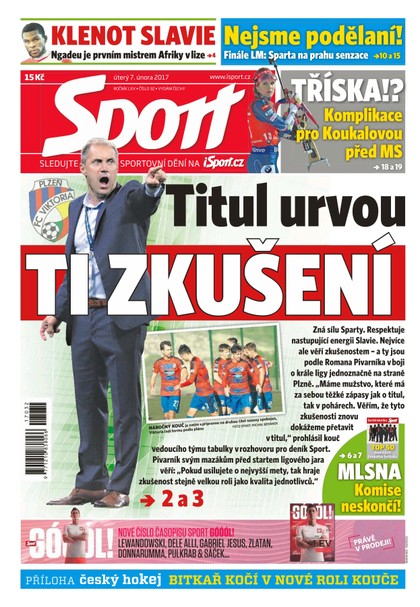 E-magazín Sport - 7.2.2017 - CZECH NEWS CENTER a. s.