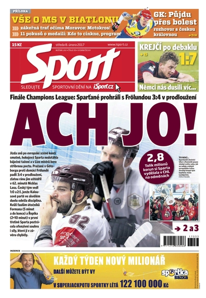 E-magazín Sport - 8.2.2017 - CZECH NEWS CENTER a. s.