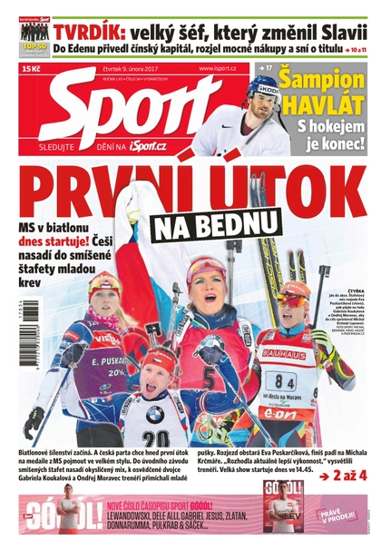 E-magazín Sport - 9.2.2017 - CZECH NEWS CENTER a. s.