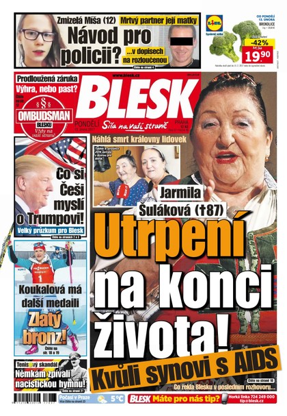 E-magazín Blesk - 13.2.2017 - CZECH NEWS CENTER a. s.