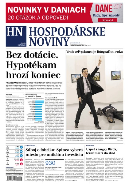 E-magazín Hospodárske noviny 14.02.2017 - MAFRA Slovakia, a.s.
