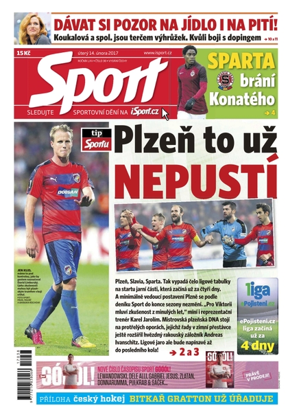 E-magazín Sport - 14.2.2017 - CZECH NEWS CENTER a. s.