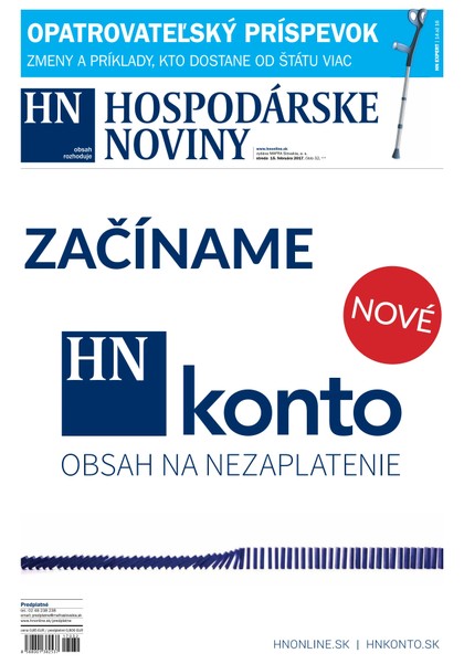 E-magazín Hospodárske noviny 15.02.2017 - MAFRA Slovakia, a.s.