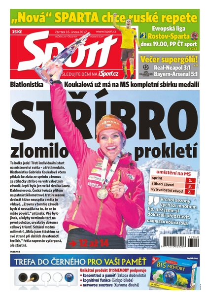 E-magazín Sport - 16.2.2017 - CZECH NEWS CENTER a. s.