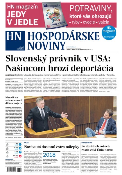 E-magazín Hospodárske noviny 17.02.2017 - MAFRA Slovakia, a.s.