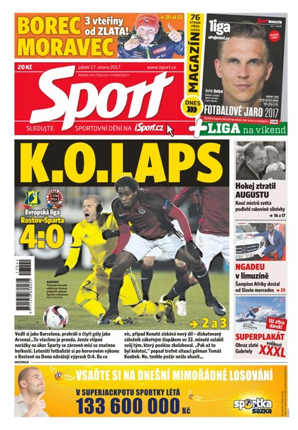 E-magazín Sport 17.2.2017 - CZECH NEWS CENTER a. s.