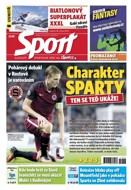 E-magazín Sport - 18.2.2017 - CZECH NEWS CENTER a. s.