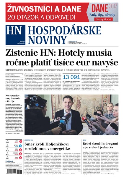 E-magazín Hospodárske noviny 21.02.2017 - MAFRA Slovakia, a.s.