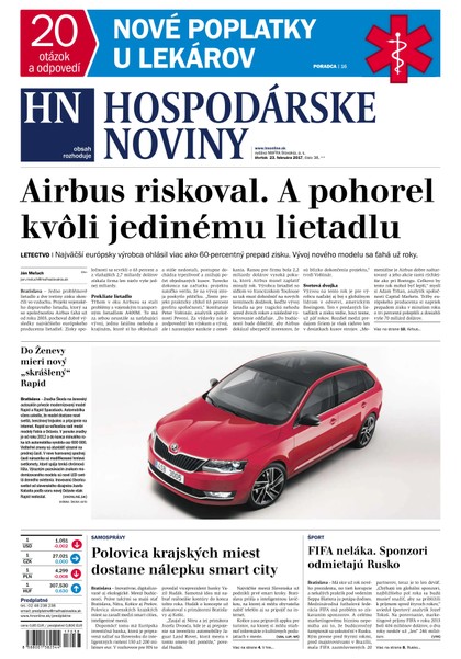 E-magazín Hospodárske noviny 23.02.2017 - MAFRA Slovakia, a.s.