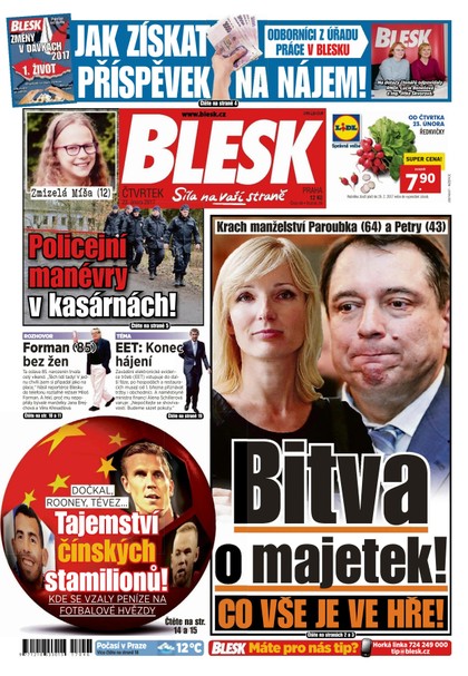 E-magazín Blesk - 23.2.2017 - CZECH NEWS CENTER a. s.