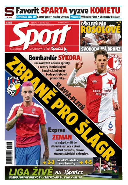 E-magazín Sport - 4.3.2017 - CZECH NEWS CENTER a. s.