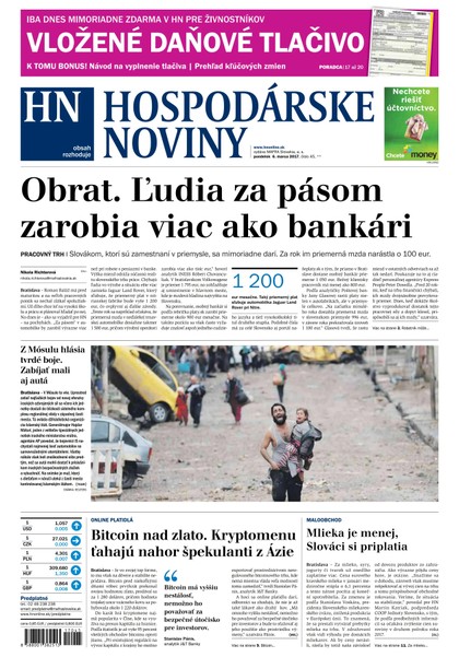 E-magazín Hospodárske noviny 06.03.2017 - MAFRA Slovakia, a.s.