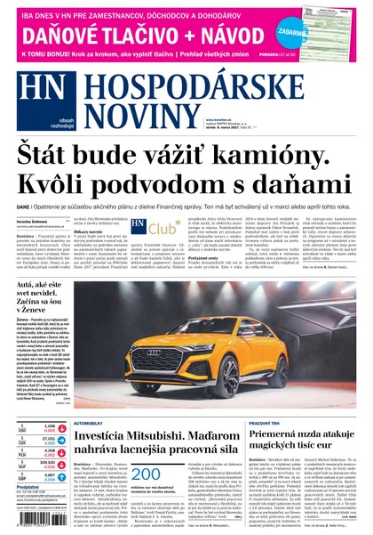 E-magazín Hospodárske noviny 8.3.2017 - MAFRA Slovakia, a.s.